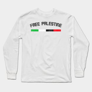 Free Palestine // Retro Style Design Long Sleeve T-Shirt